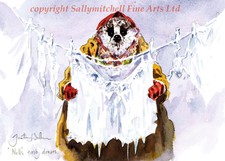 Funny Badger Quality Christmas cards pack of 10.C362x Nell'S Frosty Draws