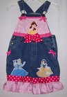 Custom boutique Disney Princess overalls shortalls all sizes available