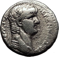 NERO 62AD Antioch Tetradrachm Large Ancient Silver Roman Coin Eagle i58309