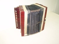 Kleines altes Akkordeon, Conzertina, Schifferklavier, Zieharmonika Top Deko