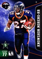 KNOWSHON MORENO ( BRONCOS ) 2011 ADRENALYN XL CARD NFL