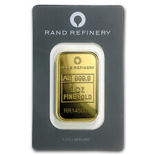1 oz Gold Bar - Rand Refinery - Mirage (In Assay) - Sku #91448