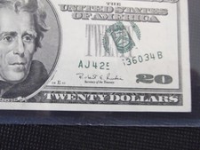 $20 1996 Multiple Gutter Folds Error Pmg50