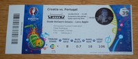Sammler Used Ticket UEFA EURO France Match #39 Kroatien Portugal Croatia names