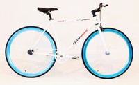 WHITE BLUE TRAKBIKE FIXIPRO Single Speed Fixed Gear Fixie Bicycle Bike 10.5KG