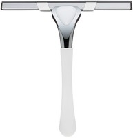 DUSCHABZIEHER EDELSTAHL SCHEIBENABZIEHER GLASREINIGER BADWISCHER WEISS