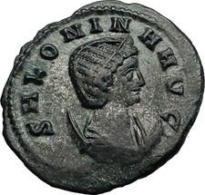 Salonina Valerian I daughter in law Ancient Roman Coin Fertility Rare i58480