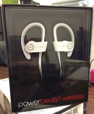 BRAND NEW Powerbeats2 by Dr. Dre Wireless Headphones Earbuds WHITE AUCTION