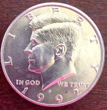 1992-P Kennedy Half Dollar Bu Free Shipping