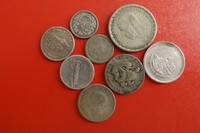 *Silber Lot/8 Münzen Verschiedene Länder*