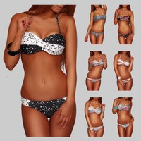 Sexy Twist Push Up Bandeau Bikini Gr. 34/XS - 36/S - 38/M - 40/L - 42/XL