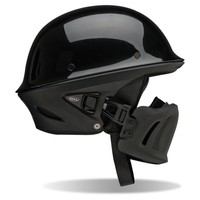 BELL ROGUE - GLOSS BLACK HALF HELMET **FREE NEXT DAY DELIVERY*** harley davidson