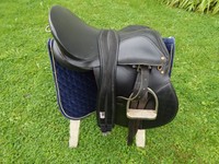 Vielseitigkeitssattel Sattel 18" komplett, VS Haflinger Sattel, weite Kammer