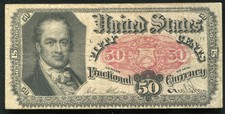 50 Fifty Cents Fifth Issue Fractional Currency Note