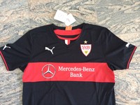 Puma VfB Stuttgart Auswärts Away 3rd Trikot 2013 2014 Schwarz Rot Brustring Neu