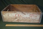 Seven Up "Fresh Up With 7up" Wood Wooden Soda Bottle Crate Carrier Box 