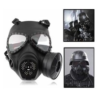 Neu Airsoft Paintball Filter Schutzmaske Gasmaske MA-27 Dummy Gas Turbo Fan Mask
