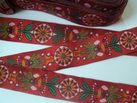 Traumschöne Borte,Pinwheel,Rot,Rosa,Lila,Grün,Orange,24mm,lfm