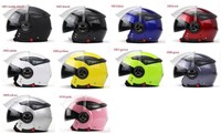 ECE Motorradhelm Rollerhelm Jethelme 10arten Motor Scooter Helm dual Visier M L