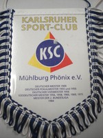 Wimpel/Banner Karlsruher SC Sammlerstück Fussball Fanartikel