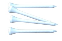 Premium Golf Tees - 70mm - 500 Stück - 100% Bambus NEU & OVP