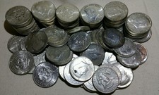 Lot of 10 1964 Kennedy 90% Silver Half Dollars - Free Shipping!