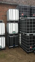 Regenwassertank, Wasserfass, IBC, 640 Ltr., gereinigt
