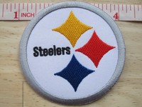 NFL Pittsburgh Steelers Logo embroidered Iron on Patch for Shirt, Cap, Towel
