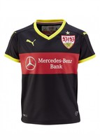 Puma VfB Stuttgart Kinder Trikot 3rd Ausweich-Shirt Schwarz 2015/16 924160K-003