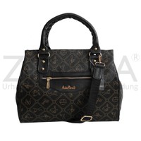 Giulia Pieralli - Damen Handtasche Damentasche Schultertasche - Schwarz