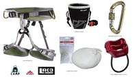Kletter-Set Camp TWO - Gurt + Sicherungsgerät + Karabiner + Chalkbag + Chalkball
