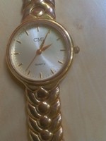 neue batterie! 'cmi' goldene damenuhr TOP RABATTE BEI MEHRKAUF!!!
