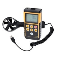 Digital Anemometer Windmesser Windgeschwindigkeit Wind Temperatur Meter DE 4L4Z