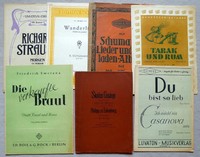 Konvolut 1   Notenheft / Notenblätter für Gesang, Klavier, … 7 Stück