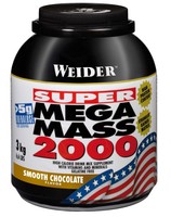 (13,17€/kg) Weider Mega Mass 2000 3kg, 4 Geschmäcker!, Gratis Versand!