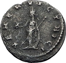 Gallienus Valerian I son Rare Authentic Ancient Roman Coin Venus Love i58475