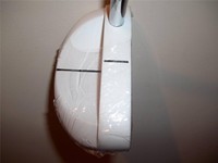 MENS POWERBILT T.P.S.MALLET PUTTER 35" , STEEL SHAFT GOLF CLUB