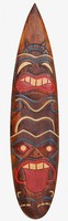 Deko Surfboard 100cm TIKI Devil Hawaii Maui Kaui Style Südsee Design