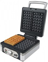 Waffeleisen 1400 Watt- Edelstahllook für dicke belgische Waffeln Domo DO9047W