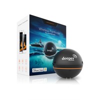 Deeper Smart Fishfinder, Drahtlos Sonar, Kompatibel mit iOS & Android Geräte