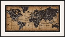 Old World Map Framed Art Print by Pela - 42.5x30.5 Map Of The World Framed Art Map Of The World Framed Art Old World Map Framed Art Print by Pela - 42.5x30.5