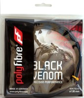 Tennissaite 12m POLYFIBRE BLACK VENOM (0,92€/lfd. m) - Exzellentes Ballgefühl