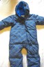 Baby Boy Columbia Down Snowsuit 12-18 Month Blue Plaid Bunting