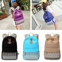 Damen Backpack Rucksack Schulranzen School Shoulder bag Freizeitrucksack 