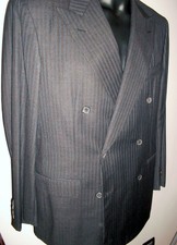 BELVEST ABITO SARTORIA  LANA SUPER 120'S TG 52  GRIGIO GESSATO AUTENTICO NUOVO