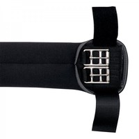 Neopren Sattel-Kurzgurt ohne Elast, Kavalkade, Schwarz, Länge 90cm