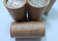 (1) Old Sealed Buffalo Nickel Half Roll / 20 Coins. / Federal Savings Bank
