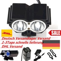 2 CREE XML U2 LED LED Fahrrad Lampe Licht Stirnlampe Kopflampe Beleuchtung Akku