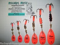 Original Mepps Spinner Aglia orange / hellrot /rot ab 1,80€ /Stück zum Sparpreis
