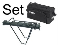 Fahrrad Gepäckträger mit abnehmbarer Gepäcktasche Fahrradtasche Tasche UVP 69,90